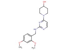 1-{2-[(2,4-dimethoxybenzyl)amino]pyrimidin-4-yl}piperidin-4-ol