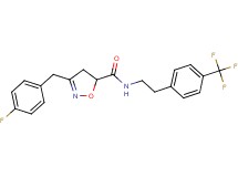 3-(4-fluorobenzyl)-N-{2-[4-(trifluoromethyl)phenyl]ethyl}-4,5-dihydro-5-isoxazolecarboxamide