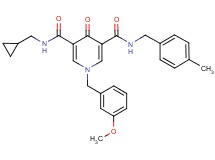 N-(cyclopropylmethyl)-1-(3-methoxybenzyl)-N'-(4-methylbenzyl)-4-oxo-1,4-dihydro-3,5-pyridinedicarboxamide