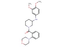 N-(3,4-dimethoxyphenyl)-1-[2-(4-morpholinyl)benzoyl]-3-piperidinamine