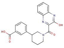 3-{1-[(3-hydroxy-2-quinoxalinyl)carbonyl]-3-piperidinyl}benzoic acid
