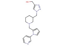 {1-[(1-{[1-(3-pyridinyl)-1H-pyrrol-2-yl]methyl}-3-piperidinyl)methyl]-1H-1,2,3-triazol-4-yl}methanol trifluoroacetate (salt)