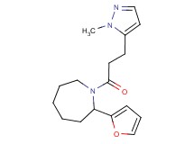 2-(2-furyl)-1-[3-(1-methyl-1H-pyrazol-5-yl)propanoyl]azepane
