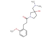 3-[(dimethylamino)methyl]-1-[3-(2-methoxyphenyl)propanoyl]-3-pyrrolidinol