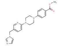 methyl 4-{4-[5-(1H-imidazol-1-ylmethyl)-2-pyridinyl]-1-piperazinyl}benzoate