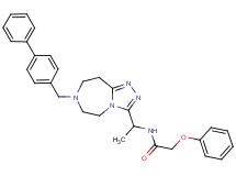 N-{1-[7-(4-biphenylylmethyl)-6,7,8,9-tetrahydro-5H-[1,2,4]triazolo[4,3-d][1,4]diazepin-3-yl]ethyl}-2-phenoxyacetamide