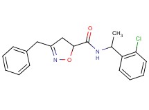 3-benzyl-N-[1-(2-chlorophenyl)ethyl]-4,5-dihydro-5-isoxazolecarboxamide