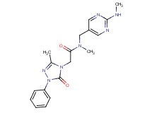 N-methyl-N-{[2-(methylamino)-5-pyrimidinyl]methyl}-2-(3-methyl-5-oxo-1-phenyl-1,5-dihydro-4H-1,2,4-triazol-4-yl)acetamide
