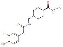 trans-4-({[(3-fluoro-4-hydroxyphenyl)acetyl]amino}methyl)-N-methylcyclohexanecarboxamide