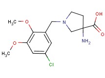3-amino-1-(5-chloro-2,3-dimethoxybenzyl)pyrrolidine-3-carboxylic acid