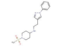 1-(methylsulfonyl)-N-[2-(1-phenyl-1H-pyrazol-4-yl)ethyl]piperidin-4-amine