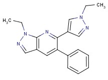 1-ethyl-6-(1-ethyl-1H-pyrazol-4-yl)-5-phenyl-1H-pyrazolo[3,4-b]pyridine