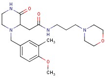 2-[1-(4-methoxy-3-methylbenzyl)-3-oxo-2-piperazinyl]-N-[3-(4-morpholinyl)propyl]acetamide