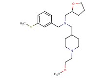 1-[1-(2-methoxyethyl)-4-piperidinyl]-N-[3-(methylthio)benzyl]-N-(tetrahydro-2-furanylmethyl)methanamine
