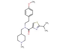 2-isopropyl-N-[2-(4-methoxyphenyl)ethyl]-N-[(1-methyl-4-piperidinyl)methyl]-1,3-thiazole-4-carboxamide