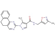 1-(5,6-dihydrobenzo[h]quinazolin-2-yl)-5-methyl-N-[(3-methyl-5-isoxazolyl)methyl]-1H-pyrazole-4-carboxamide