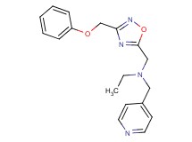 N-{[3-(phenoxymethyl)-1,2,4-oxadiazol-5-yl]methyl}-N-(4-pyridinylmethyl)ethanamine