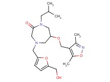 6-[(3,5-dimethyl-4-isoxazolyl)methoxy]-4-{[5-(hydroxymethyl)-2-furyl]methyl}-1-isobutyl-1,4-diazepan-2-one