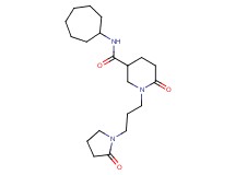 N-cycloheptyl-6-oxo-1-[3-(2-oxo-1-pyrrolidinyl)propyl]-3-piperidinecarboxamide