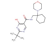 2-tert-butyl-4-hydroxy-N-[(1-morpholin-4-ylcyclohexyl)methyl]pyrimidine-5-carboxamide