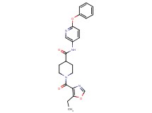 1-[(5-ethyl-1,3-oxazol-4-yl)carbonyl]-N-(6-phenoxy-3-pyridinyl)-4-piperidinecarboxamide