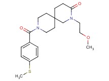 2-(2-methoxyethyl)-9-[4-(methylthio)benzoyl]-2,9-diazaspiro[5.5]undecan-3-one