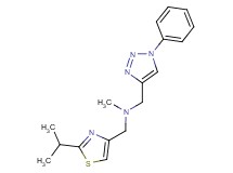 1-(2-isopropyl-1,3-thiazol-4-yl)-N-methyl-N-[(1-phenyl-1H-1,2,3-triazol-4-yl)methyl]methanamine
