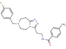 N-{2-[7-(4-fluorobenzyl)-6,7,8,9-tetrahydro-5H-[1,2,4]triazolo[4,3-d][1,4]diazepin-3-yl]ethyl}-4-methylbenzamide