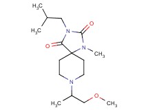 3-isobutyl-8-(2-methoxy-1-methylethyl)-1-methyl-1,3,8-triazaspiro[4.5]decane-2,4-dione