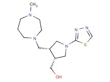 [(3R*,4R*)-4-[(4-methyl-1,4-diazepan-1-yl)methyl]-1-(1,3,4-thiadiazol-2-yl)pyrrolidin-3-yl]methanol