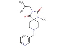 3-isobutyl-1-methyl-8-(3-pyridinylmethyl)-1,3,8-triazaspiro[4.5]decane-2,4-dione
