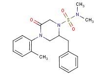 2-benzyl-N,N-dimethyl-4-(2-methylphenyl)-5-oxo-1-piperazinesulfonamide