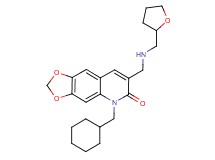5-(cyclohexylmethyl)-7-{[(tetrahydro-2-furanylmethyl)amino]methyl}[1,3]dioxolo[4,5-g]quinolin-6(5H)-one