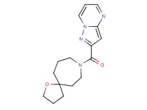 8-(pyrazolo[1,5-a]pyrimidin-2-ylcarbonyl)-1-oxa-8-azaspiro[4.6]undecane