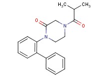 1-(2-biphenylyl)-4-isobutyryl-2-piperazinone