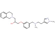 1-(3,4-dihydro-2(1H)-isoquinolinyl)-3-[3-({methyl[2-(1-methyl-1H-pyrazol-4-yl)ethyl]amino}methyl)phenoxy]-2-propanol