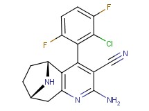 (5R*,8S*)-2-amino-4-(2-chloro-3,6-difluorophenyl)-6,7,8,9-tetrahydro-5H-5,8-epiminocyclohepta[b]pyridine-3-carbonitrile