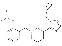 3-[1-(cyclopropylmethyl)-1H-imidazol-2-yl]-1-[2-(difluoromethoxy)benzyl]piperidine