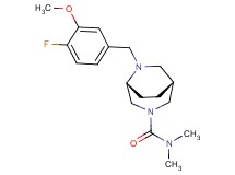 (1R*,5R*)-6-(4-fluoro-3-methoxybenzyl)-N,N-dimethyl-3,6-diazabicyclo[3.2.2]nonane-3-carboxamide