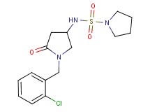 N-[1-(2-chlorobenzyl)-5-oxo-3-pyrrolidinyl]-1-pyrrolidinesulfonamide