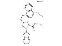 (4R)-1-(2,3-dihydro-1H-inden-2-yl)-4-{[(4-methoxy-1-naphthyl)methyl]amino}-N-methyl-L-prolinamide