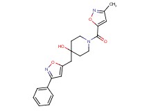 1-[(3-methylisoxazol-5-yl)carbonyl]-4-[(3-phenylisoxazol-5-yl)methyl]piperidin-4-ol