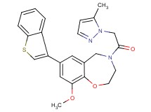 7-(1-benzothien-3-yl)-9-methoxy-4-[(5-methyl-1H-pyrazol-1-yl)acetyl]-2,3,4,5-tetrahydro-1,4-benzoxazepine