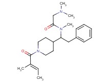 N~1~,N~2~,N~2~-trimethyl-N~1~-(1-{1-[(2E)-2-methyl-2-butenoyl]-4-piperidinyl}-2-phenylethyl)glycinamide