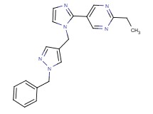 5-{1-[(1-benzyl-1H-pyrazol-4-yl)methyl]-1H-imidazol-2-yl}-2-ethylpyrimidine