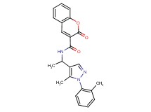 N-{1-[5-methyl-1-(2-methylphenyl)-1H-pyrazol-4-yl]ethyl}-2-oxo-2H-chromene-3-carboxamide