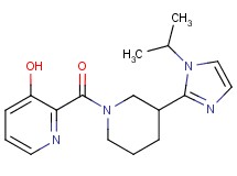 2-{[3-(1-isopropyl-1H-imidazol-2-yl)piperidin-1-yl]carbonyl}pyridin-3-ol