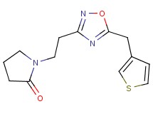 1-{2-[5-(3-thienylmethyl)-1,2,4-oxadiazol-3-yl]ethyl}-2-pyrrolidinone