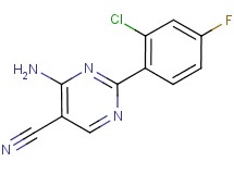 4-amino-2-(2-chloro-4-fluorophenyl)pyrimidine-5-carbonitrile