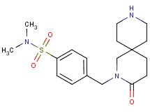 N,N-dimethyl-4-[(3-oxo-2,9-diazaspiro[5.5]undec-2-yl)methyl]benzenesulfonamide hydrochloride